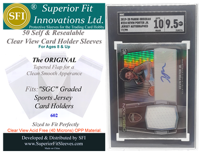 jersey card sleeves 130-260 PT THICK Penny Shore Card Supplies Made from crystal card sleeves for jersey cards